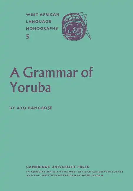 A Grammar of Yoruba - Paperback