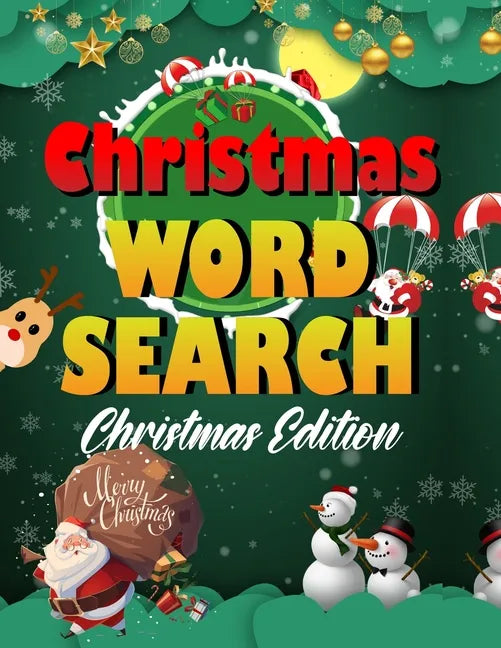 Christmas word search.: Easy Large Print Puzzle Book for Adults, Kids & Everyone for the 25 Days of Christmas. - Paperback