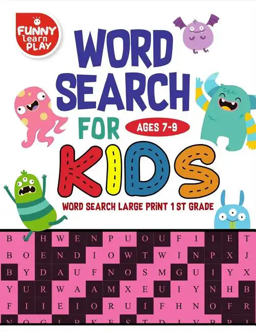 Word Search For Ages 7-9 Kids: Word Search for Kids Ages 7-9 Activity Book for Education & Learning - Paperback