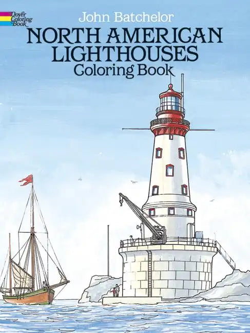 North American Lighthouses Coloring Book - Paperback