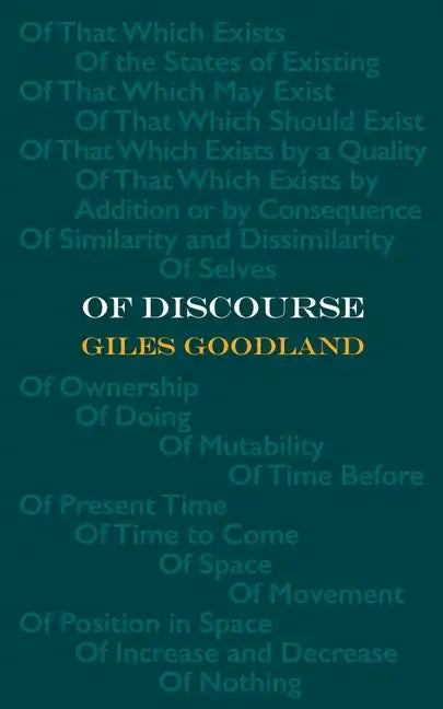 Of Discourse - Paperback