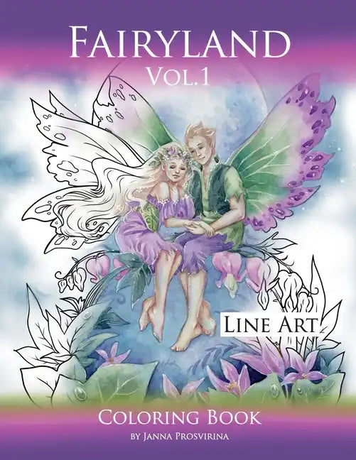 Fairyland Vol.1: Line Art Coloring Book - Paperback