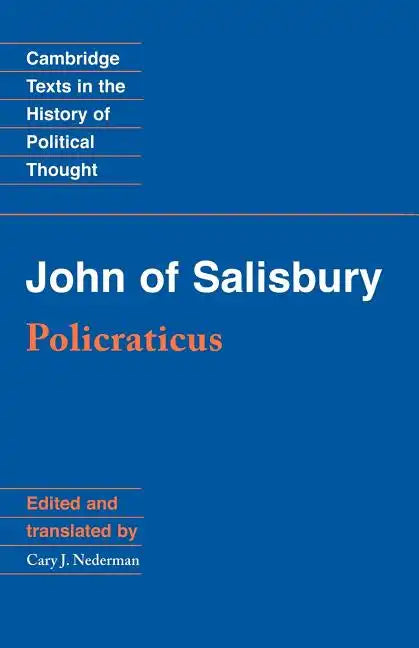 John of Salisbury: Policraticus - Paperback