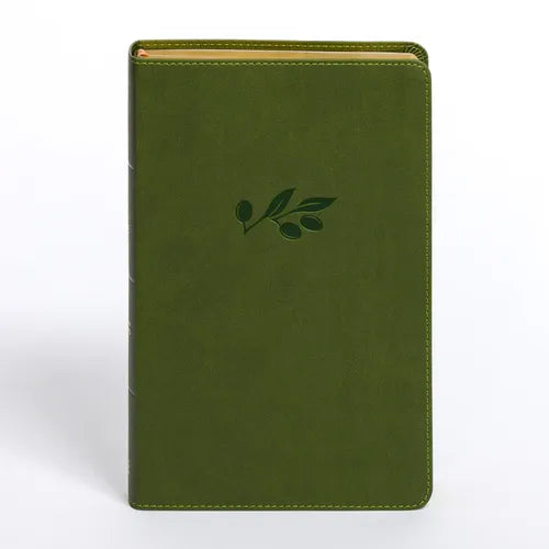 CSB Personal Size Giant Print Bible, Olive Leathertouch - Imitation Leather