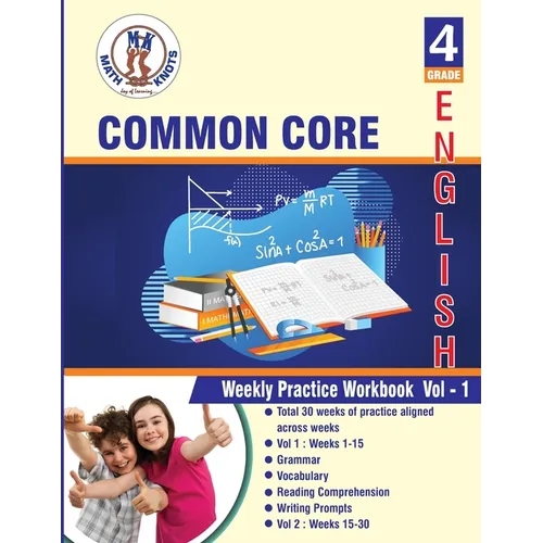 4th grade Common Core ELA Test Prep: ( weeks: 1 - 15 ): Weekly Practice Work Book, Volume 1 - Paperback