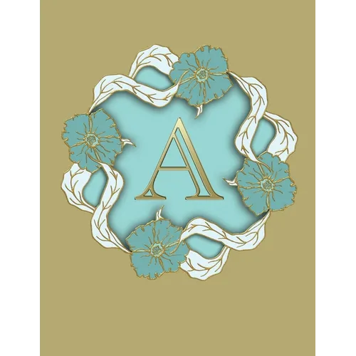 A: 100 Pages 8.5" X 11" Monogram Notebook College Ruled Line Paper - Paperback