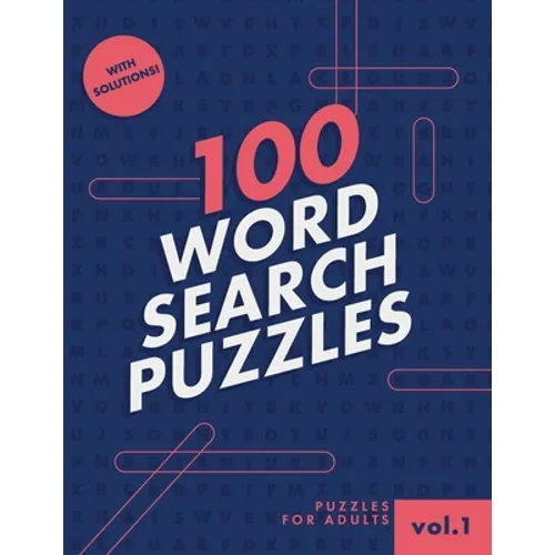 100 Word Search Puzzle: Word Find Puzzles for Seniors, Adults - Paperback