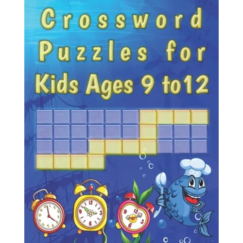 Crossword Puzzles for kids ages 9 to 12: kids Activity work Book Picture Crossword Puzzles book for super kids - Paperback
