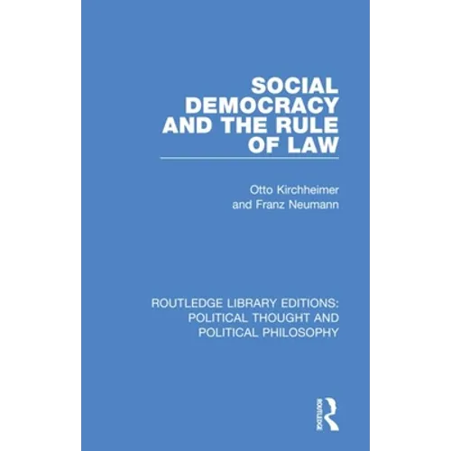 Social Democracy and the Rule of Law - Paperback