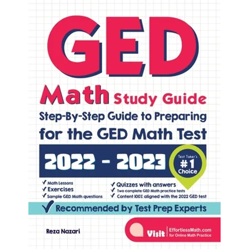 GED Math Study Guide: Step-By-Step Guide to Preparing for the GED Math Test - Paperback