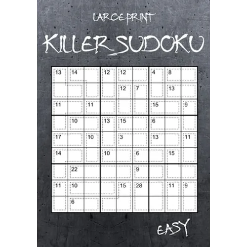 Large Print Easy Killer Sudoku: 100 Sumdoku Puzzles - Sudoku Variant Paperback Game - Paperback