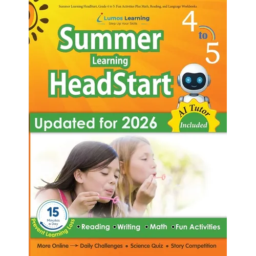 Summer Learning HeadStart, Grade 4 to 5: Fun Activities Plus Math, Reading, and Language Workbooks: Bridge to Success with Common Core Aligned Resourc - Paperback