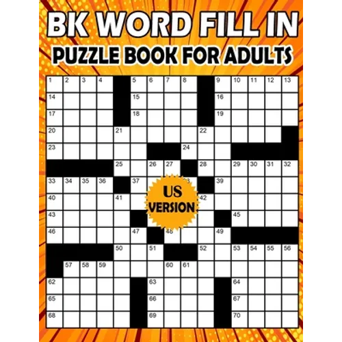 BK Word fill in puzzle book for adults: fill ins puzzle book for adults & seniors - Puzzle from (BK Bouchama) - Paperback