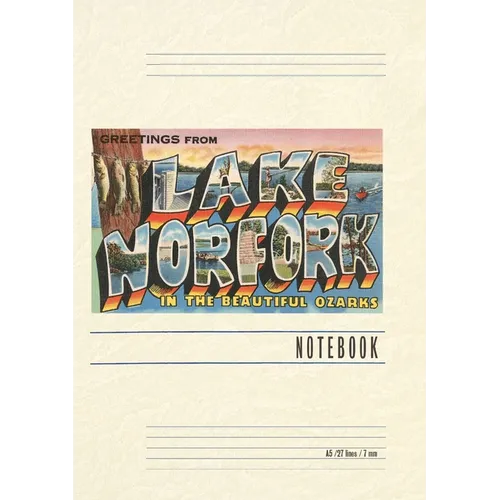 Vintage Lined Notebook Greetings from Lake Norfolk, Arkansas - Paperback