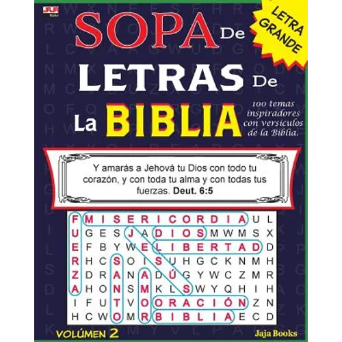 SOPA de LETRAS de la BIBLIA, Volúmen 2 - Paperback