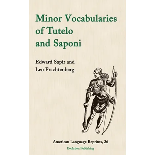 Minor Vocabularies of Tutelo and Saponi - Paperback