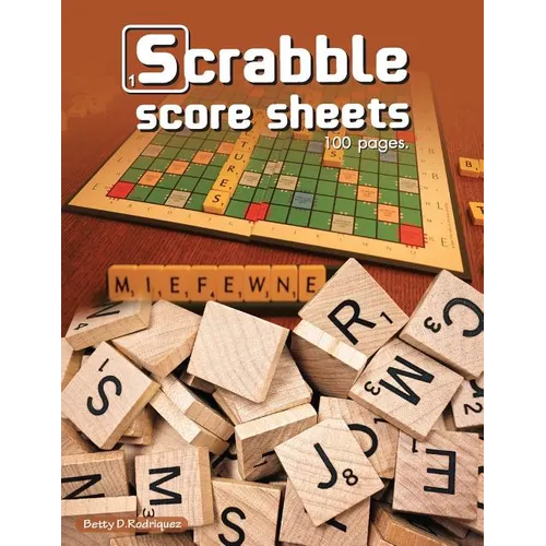 Scrabble Score Sheets: Enjoy leisure time with 100 pages crossword game for 2 Players - Paperback