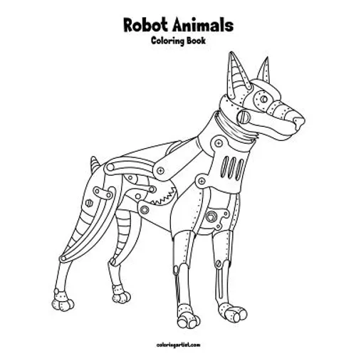 Robot Animals Coloring Book 1 - Paperback