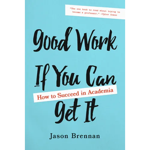 Good Work If You Can Get It: How to Succeed in Academia - Paperback