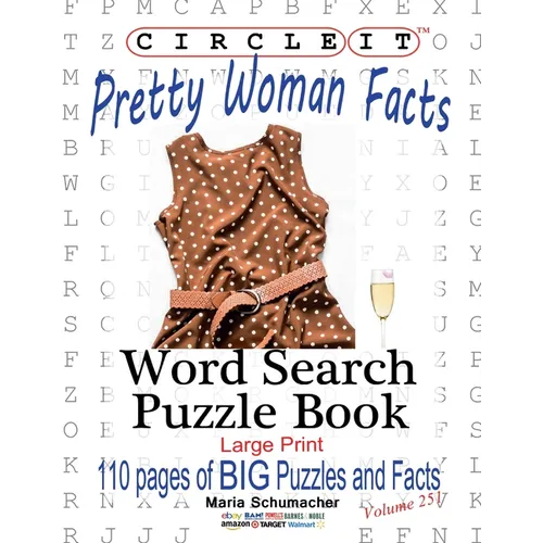 Circle It, Pretty Woman Facts, Word Search, Puzzle Book - Paperback