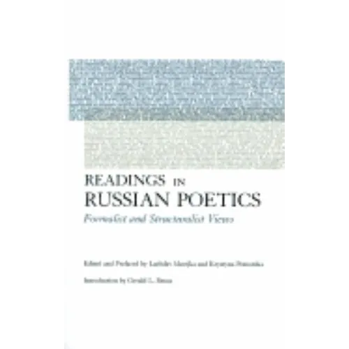 Readings in Russian Poetics: Formalist and Structuralist Views - Paperback