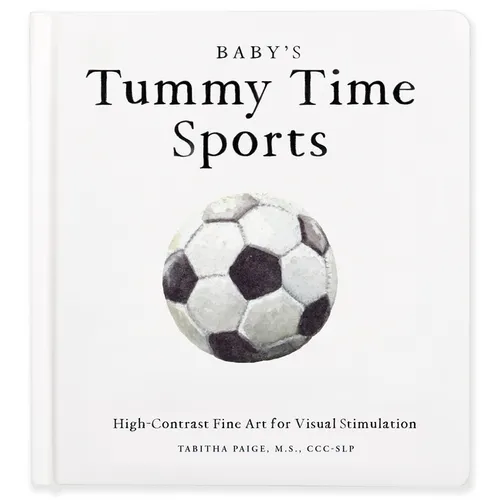Baby's Tummy Time Sports: High-Contrast Fine Art for Visual Stimulation