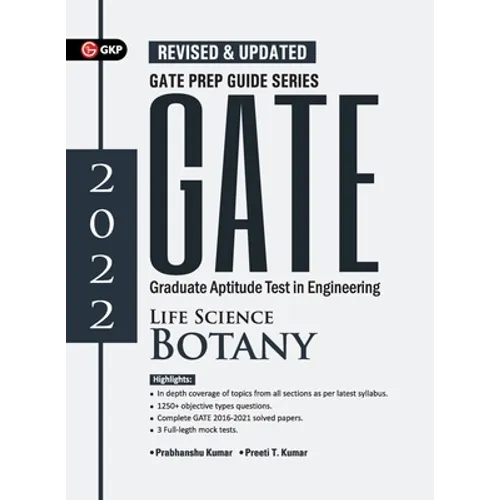 Gate 2022: Life Science Botany - Guide by GKP. - Paperback