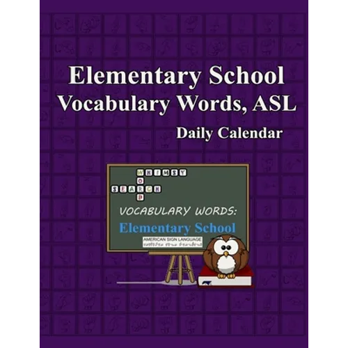 Whimsy Word Search, Elementary School Vocabulary Words - Daily Calendar - in ASL - Paperback