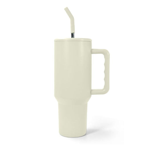 40oz Leak/Spill Proof lid sublimation Blank Tumbler with handle and stainless straw