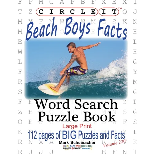 Circle It, Beach Boys Facts, Word Search, Puzzle Book - Paperback
