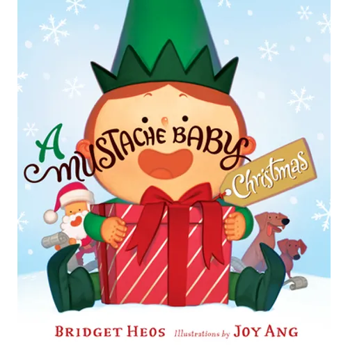 A Mustache Baby Christmas: A Christmas Holiday Book for Kids - Board Book