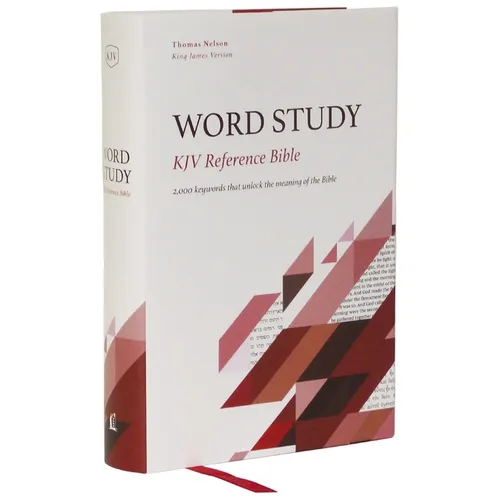 Kjv, Word Study Reference Bible, Hardcover, Red Letter, Comfort Print: 2,000 Keywords That Unlock the Meaning of the Bible - Hardcover