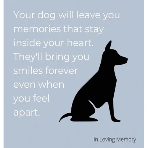Condolence book for dogs (hardback cover) - Hardcover