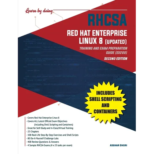 RHCSA Red Hat Enterprise Linux 8 (UPDATED): Training and Exam Preparation Guide (EX200), Second Edition - Paperback