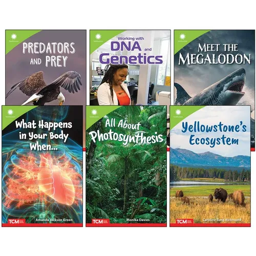 Smithsonian Steam Life Science Informational Text for Middle School 6-Book Set - Paperback
