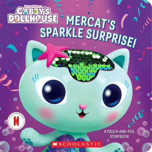 Mercat's Sparkle Surprise!: A Touch-And-Feel Storybook (Gabby's Dollhouse) - Paperback
