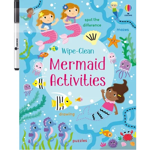 Wipe-Clean Mermaid Activities - Paperback