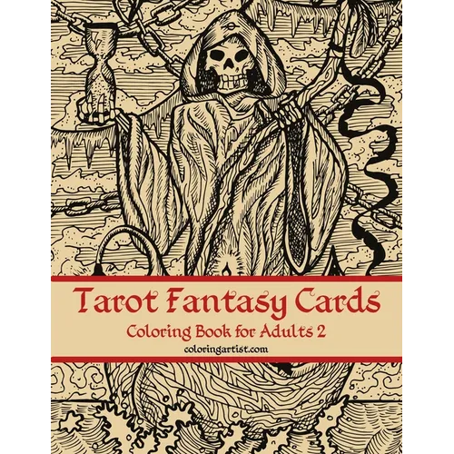 Tarot Fantasy Cards Coloring Book for Adults 2 - Paperback