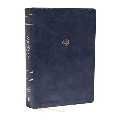 The Nkjv, Woman's Study Bible, Leathersoft, Blue, Full-Color, Indexed: Receiving God's Truth for Balance, Hope, and Transformation - Imitation Leather