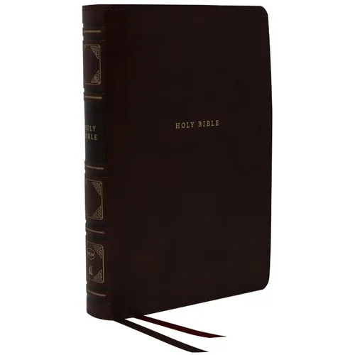 Nkjv, Reference Bible, Classic Verse-By-Verse, Center-Column, Leathersoft, Black, Red Letter Edition, Comfort Print - Imitation Leather