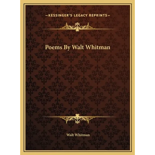 Poems By Walt Whitman - Hardcover