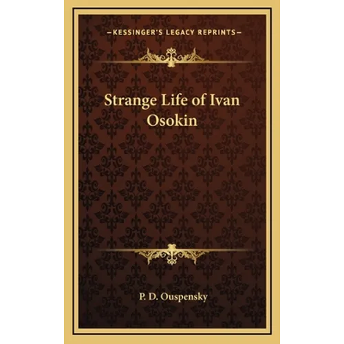 Strange Life of Ivan Osokin - Hardcover