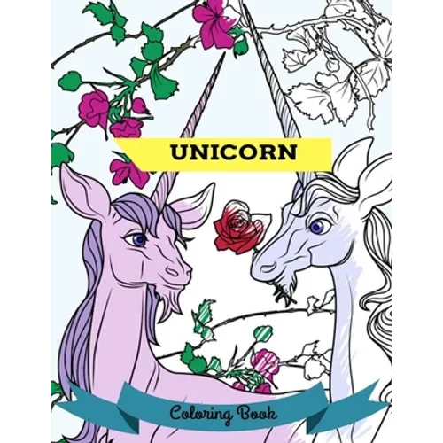 Unicorn Coloring Book: Adult Colouring Books, Fun, Stress Relief Relaxation and Escape - Paperback