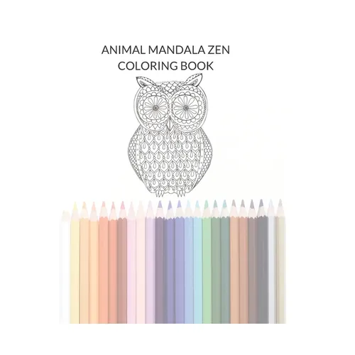 Animal Mandala Zen Adult Coloring Book - Paperback