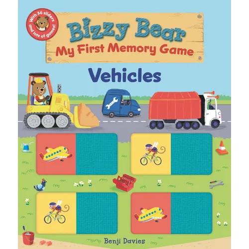 Bizzy Bear: My First Memory Game: Vehicles: (Interactive Board Book about Vehicles on a Construction Site, in a City, at the Airport, and in Space for - Board Book