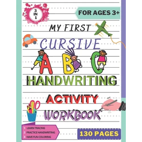 My First Cursive ABC Handwriting Activity Workbook: Alphabet Handwriting Practice workbook for kids. Pre-Handwriting Activity Book. Learning Cursive f - Paperback