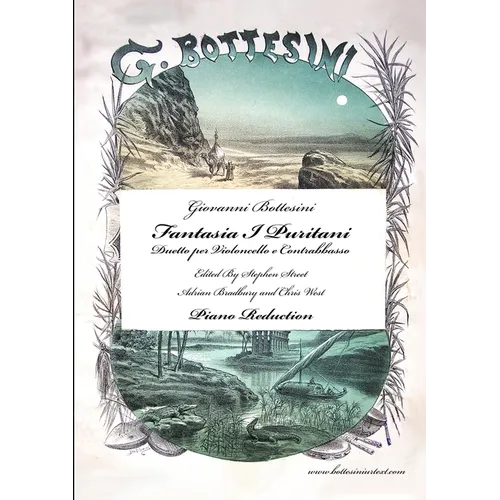 Fantasia I Puritani Duetto For Double Bass and Cello - Piano Reduction - Paperback