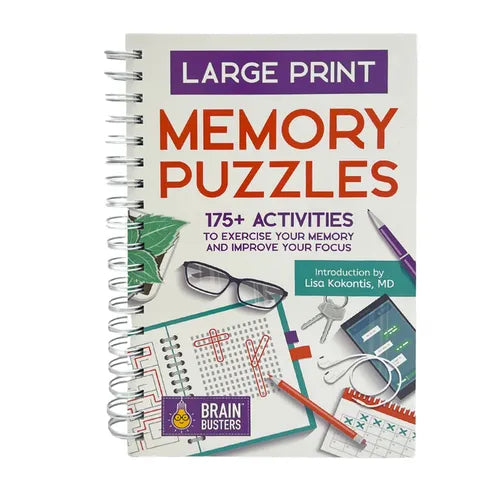 Large Print Memory Puzzles - Spiral