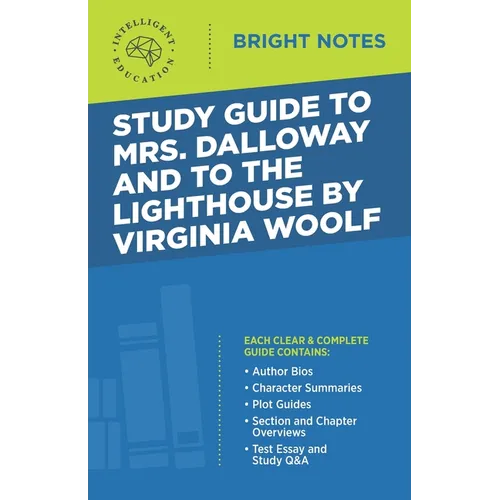 Study Guide to Mrs. Dalloway and To the Lighthouse by Virginia Woolf - Paperback