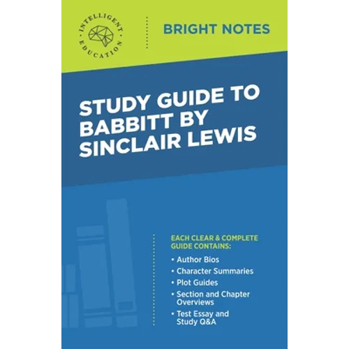 Study Guide to Babbitt by Sinclair Lewis - Paperback